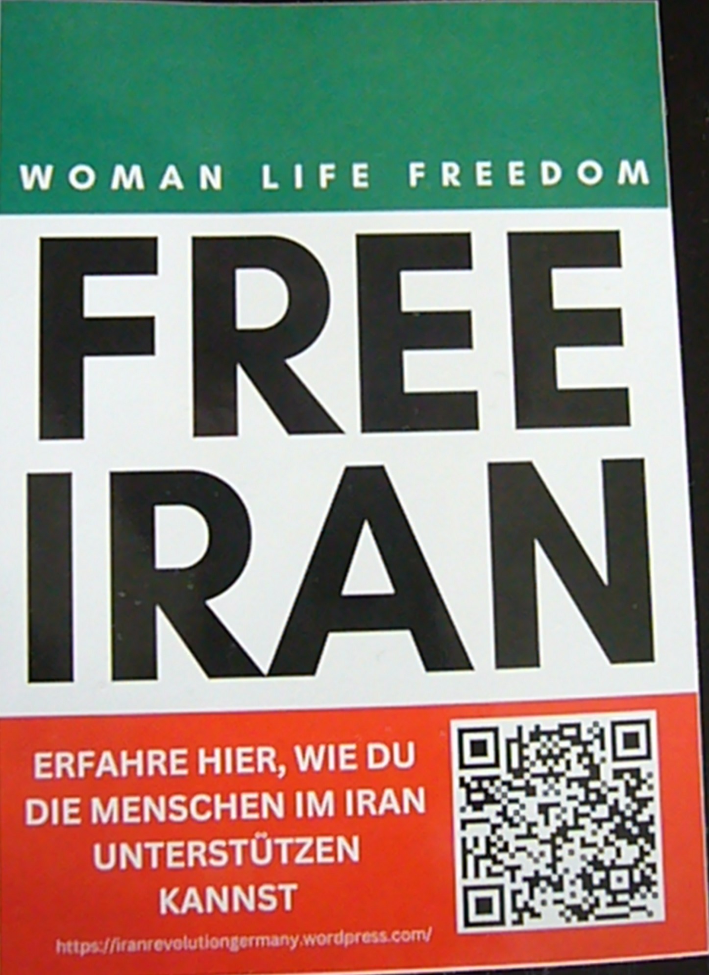 Aufkleber "Fee Iran"